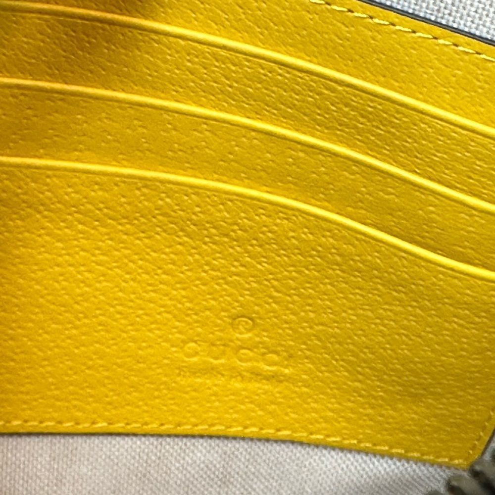 Gucci Brown Monogram Wristlet Clutch with Gold Logo - Picture 10 of 10